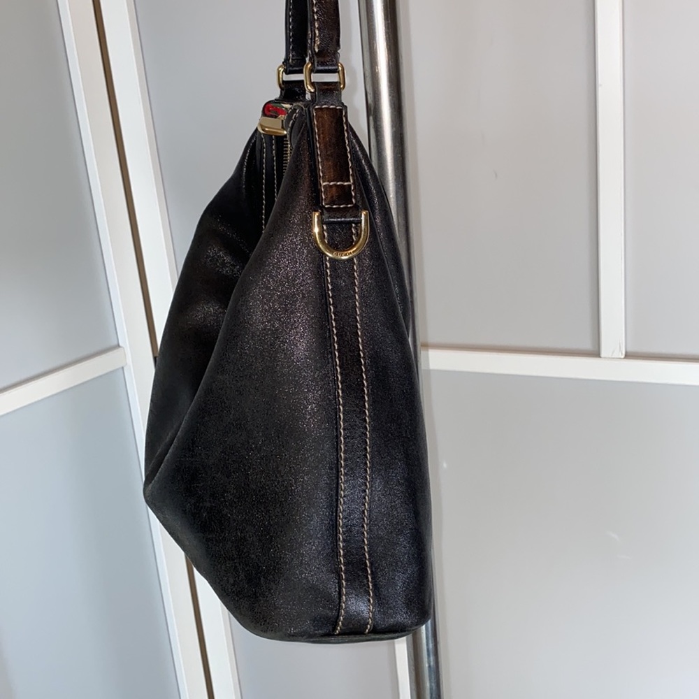 Gucci Black Medium Guccissima Leather Britt Hobo - Picture 5 of 14